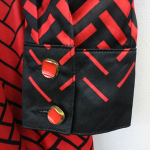 Womens 90s Dress Red | Small