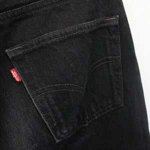 Womens LEVIS 501 Jeans Black Charcoal | W29 L30