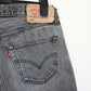 LEVIS 501 Denim Jeans Grey Charcoal | W36 L30