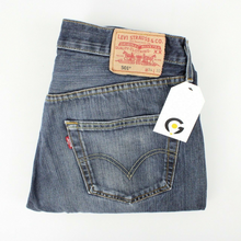 Load image into Gallery viewer, Mens LEVIS 501 Jeans Dark Blue | W33 L32
