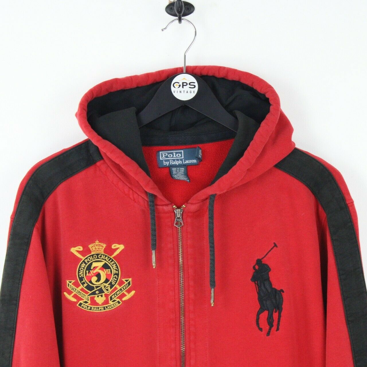 Mens RALPH LAUREN Hoodie Red | XL
