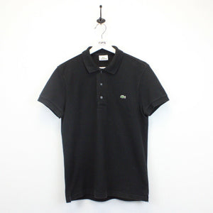 LACOSTE Polo Shirt Black | Small