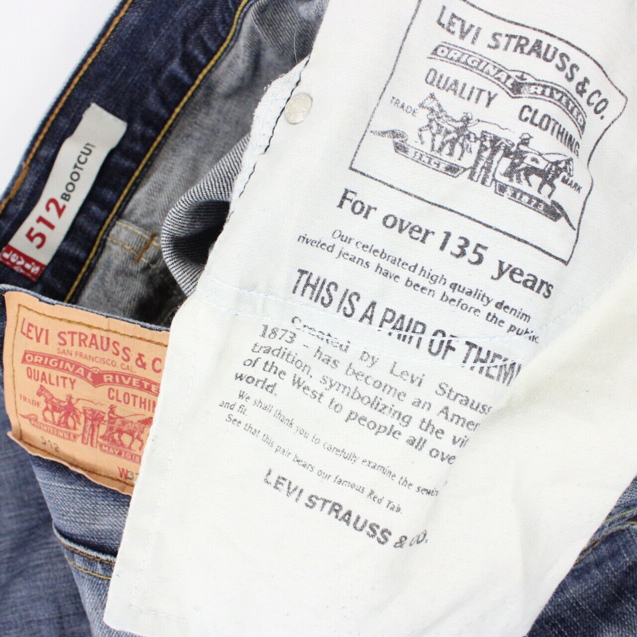 Mens LEVIS 512 Jeans Mid Blue | W33 L32