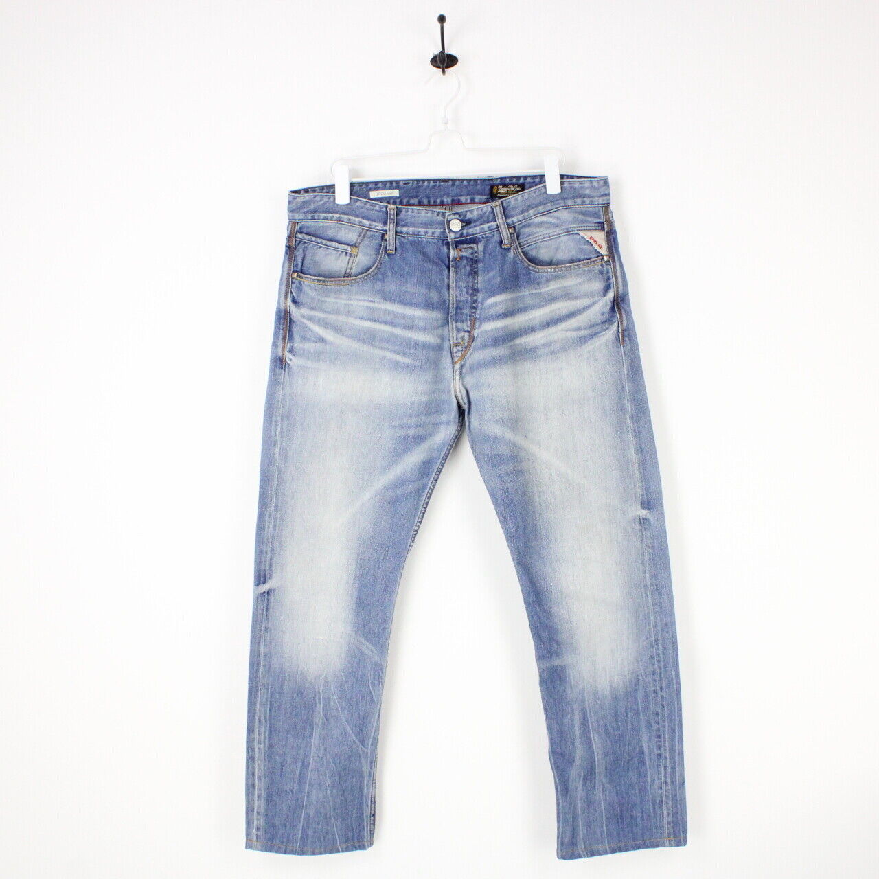 Mens REPLAY Browann Jeans Mid Blue | W36 L30