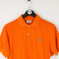 Mens LACOSTE Polo Shirt Orange | Small