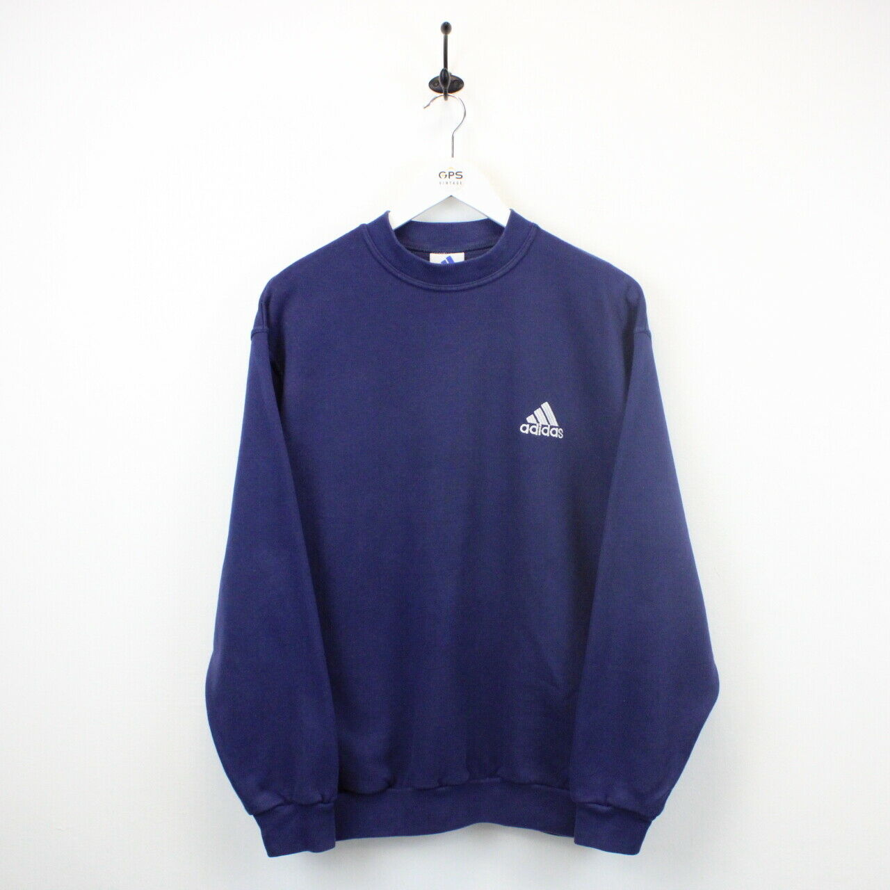 ADIDAS 90s Sweatshirt Navy Blue | Medium
