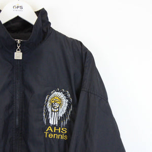 Vintage WILSON Track Top Jacket Black | Large