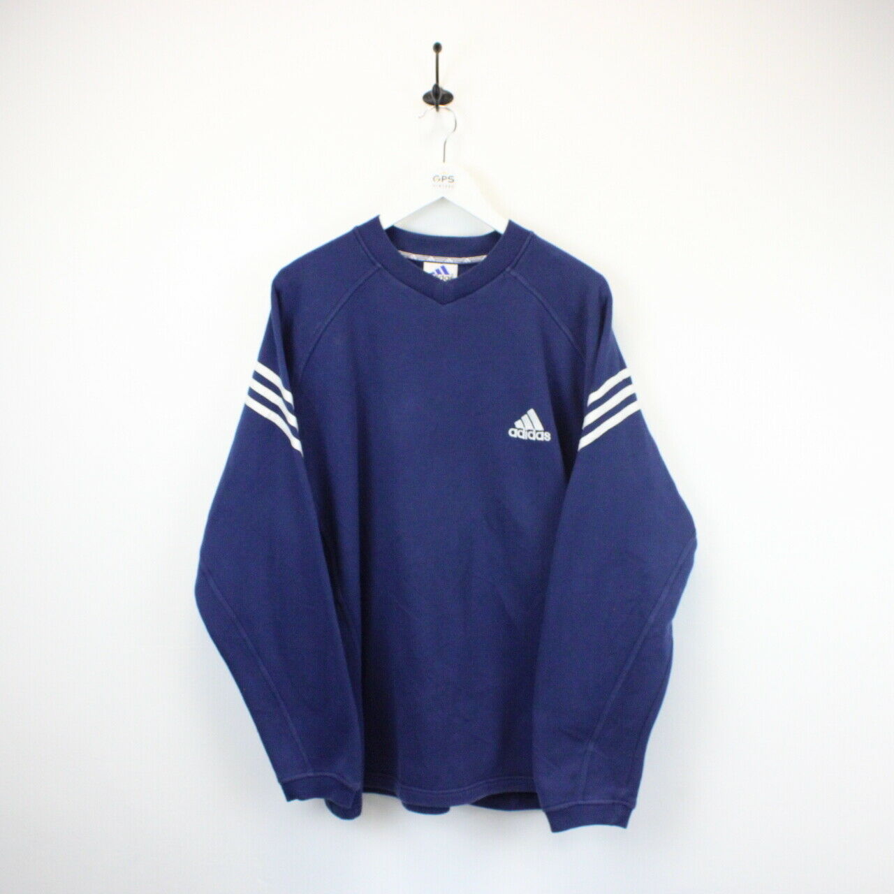 ADIDAS 90s Sweatshirt Navy Blue | Large