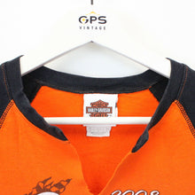 Load image into Gallery viewer, Womens HARLEY DAVIDSON 00s T-Shirt Orange | Medium
