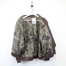 Load image into Gallery viewer, Womens 80s Leather Jacket Brown | Large
