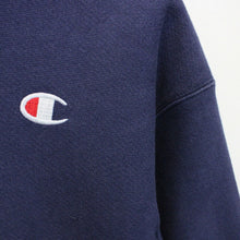 Load image into Gallery viewer, Womens CHAMPION 90s Hoodie Navy Blue | XS
