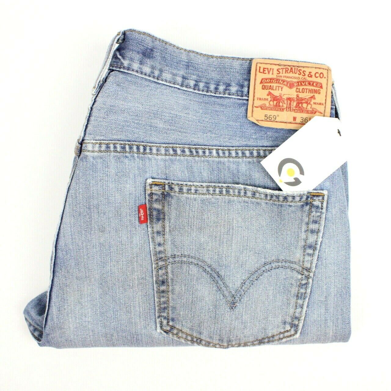 LEVIS 569 Jeans Mid Blue W38 L28