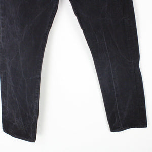 Mens LEVIS 501 Jeans Black Charcoal | W33 L32