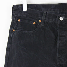 Load image into Gallery viewer, Mens LEVIS 501 Jeans Black Charcoal | W33 L32

