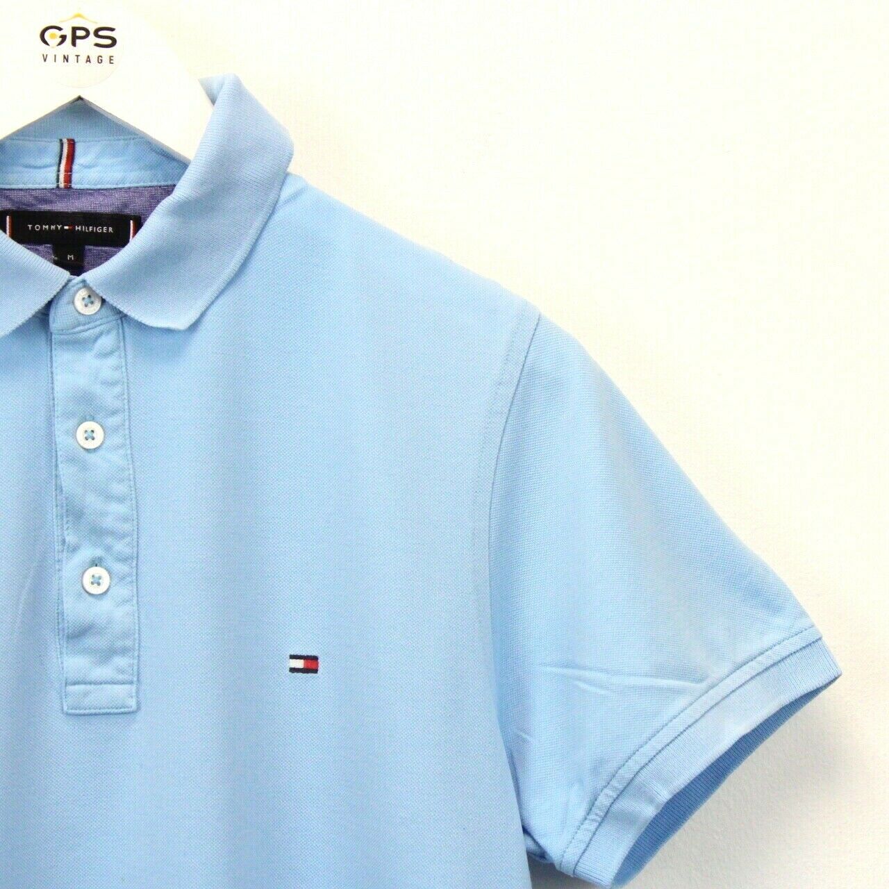 TOMMY HILFIGER Polo Shirt Blue | Medium