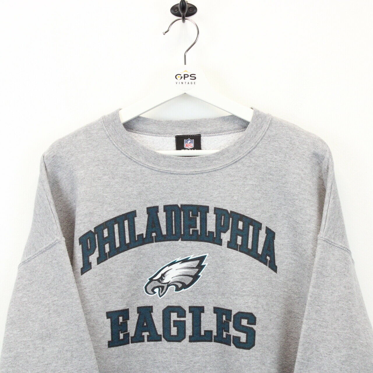 NFL 00s Philadelphia EAGLES Sweatshirt Grey | XL