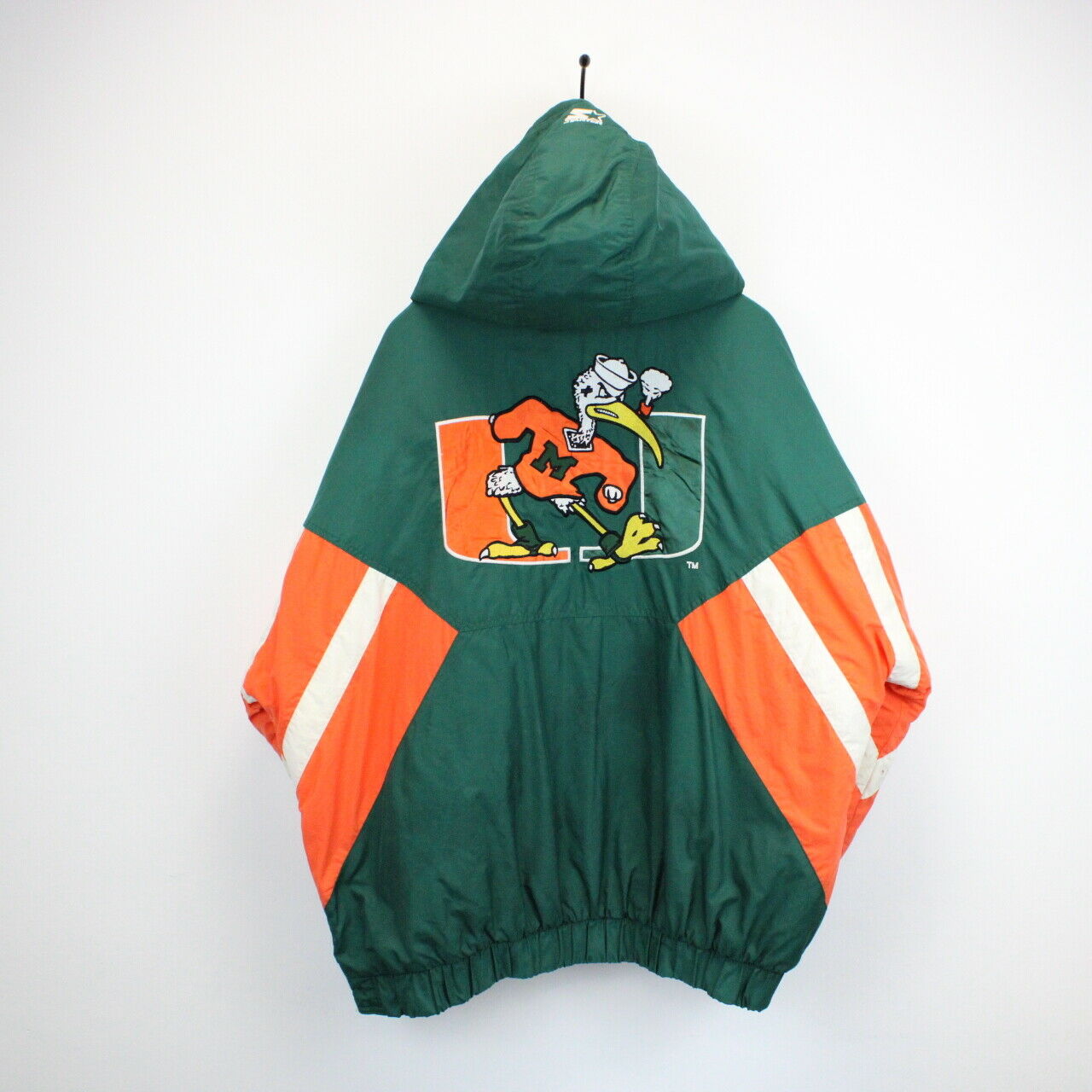 Vintage 90s STARTER Miami HURRICANES Jacket | XXL