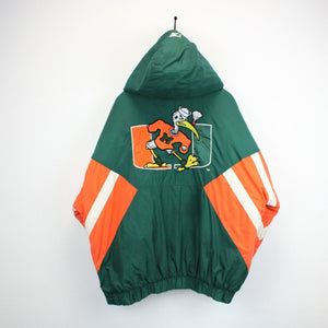 Vintage 90s STARTER Miami HURRICANES Jacket | XXL