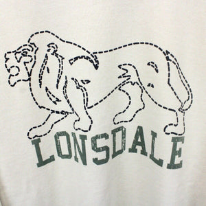 LONSDALE 00s Sweatshirt Beige | Large