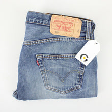 Load image into Gallery viewer, Mens LEVIS 501 Jeans Mid Blue | W36 L34
