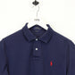 RALPH LAUREN Polo Shirt Navy Blue | Medium