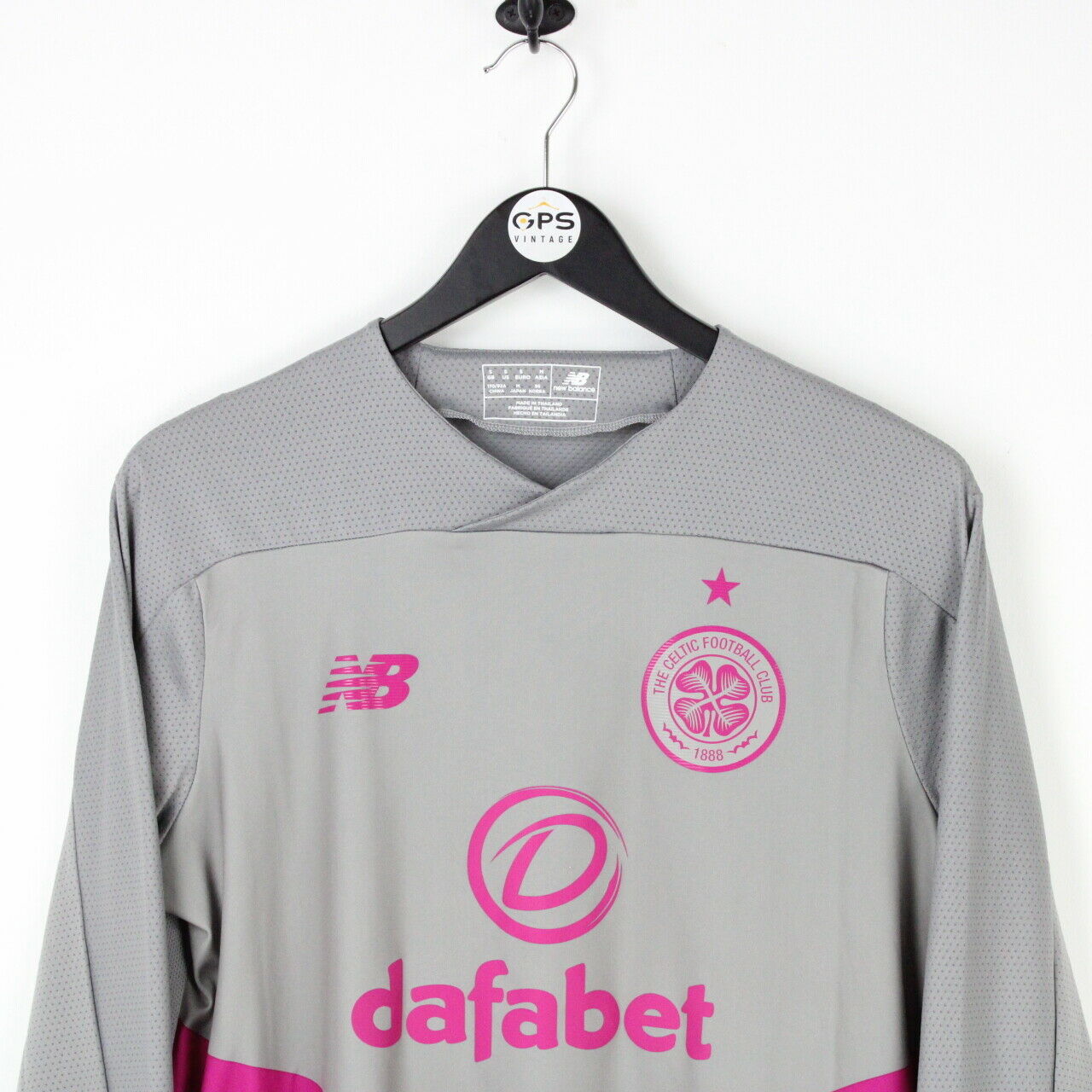 Mens NEW BALANCE CELTIC FC 2019 Third Shirt Grey | Small