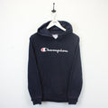 CHAMPION 00s Hoodie Navy Blue | Medium