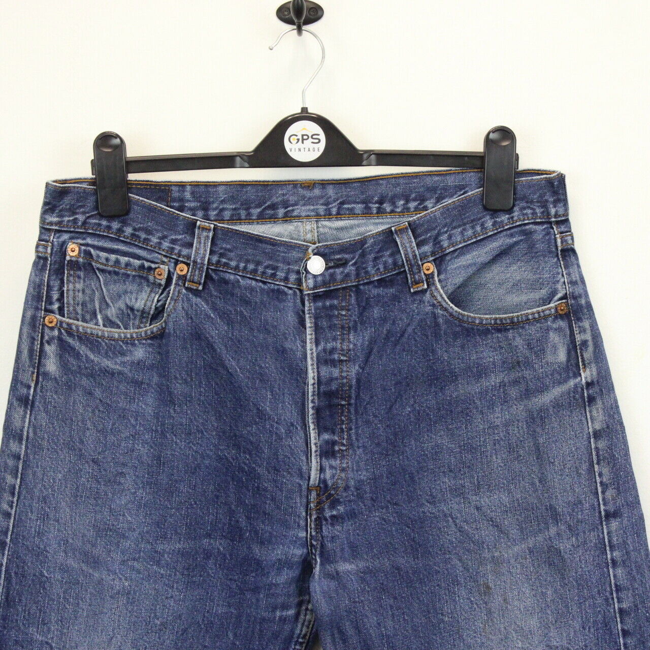 LEVIS 501 Jeans Mid Blue W36 L34 GPS Vintage