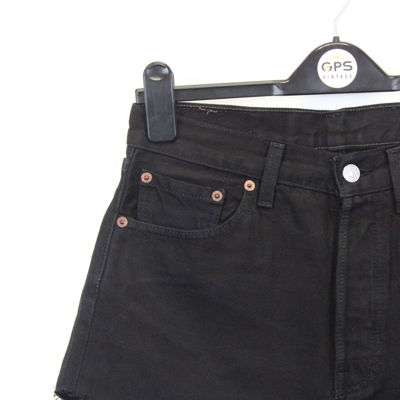 Womens LEVIS 501 Shorts Black | W29