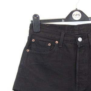 Womens LEVIS 501 Shorts Black | W29