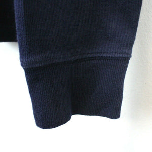 RALPH LAUREN 1/4 Zip Knit Sweatshirt Navy Blue | Small