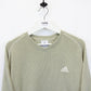 ADIDAS 00s Knit Sweatshirt Beige | Large