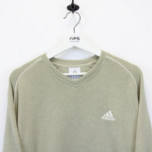 ADIDAS 00s Knit Sweatshirt Beige | Large