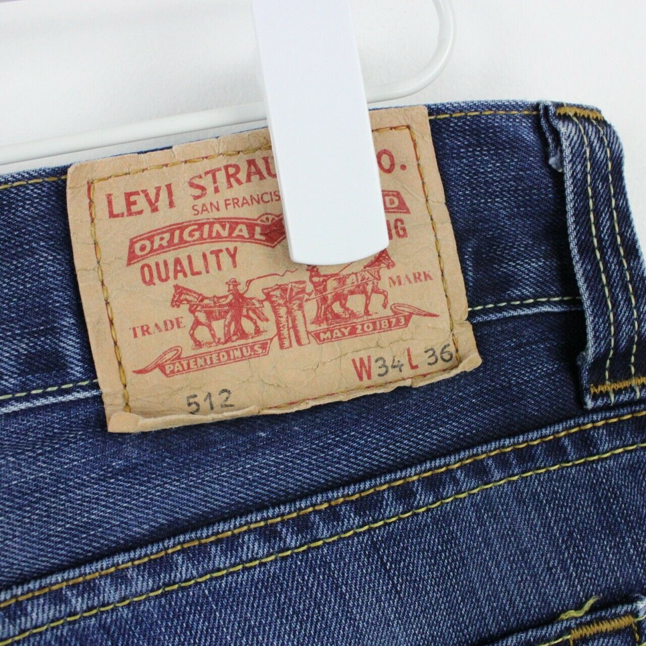 Mens LEVIS 512 Jeans Dark Blue | W34 L36