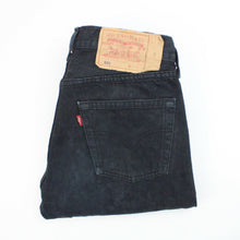 Load image into Gallery viewer, Womens LEVIS 501 Jeans Black | W29 L36
