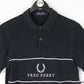 Mens FRED PERRY Polo Shirt Black | Small