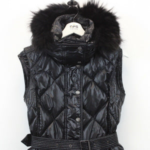 Womens BURBERRY Goose Down Bodywarmer Black | XS