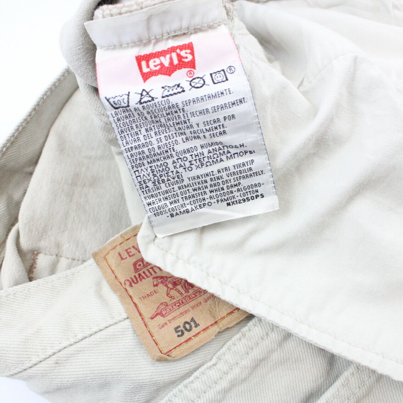 LEVIS 501 Jeans Beige | W33 L36