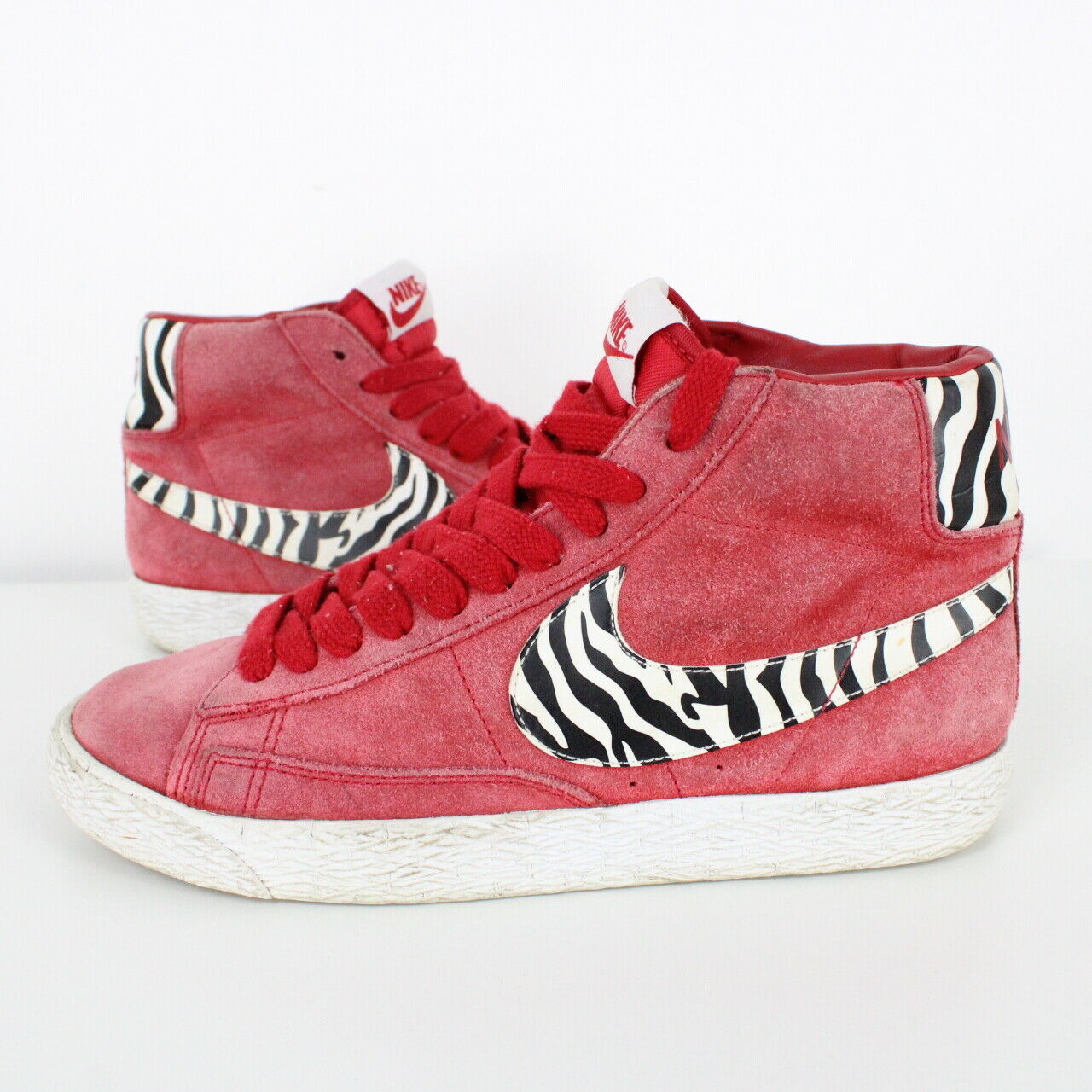 Womens NIKE Blazer Zebra Trainers Red | UK 5