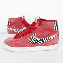 Load image into Gallery viewer, Womens NIKE Blazer Zebra Trainers Red | UK 5
