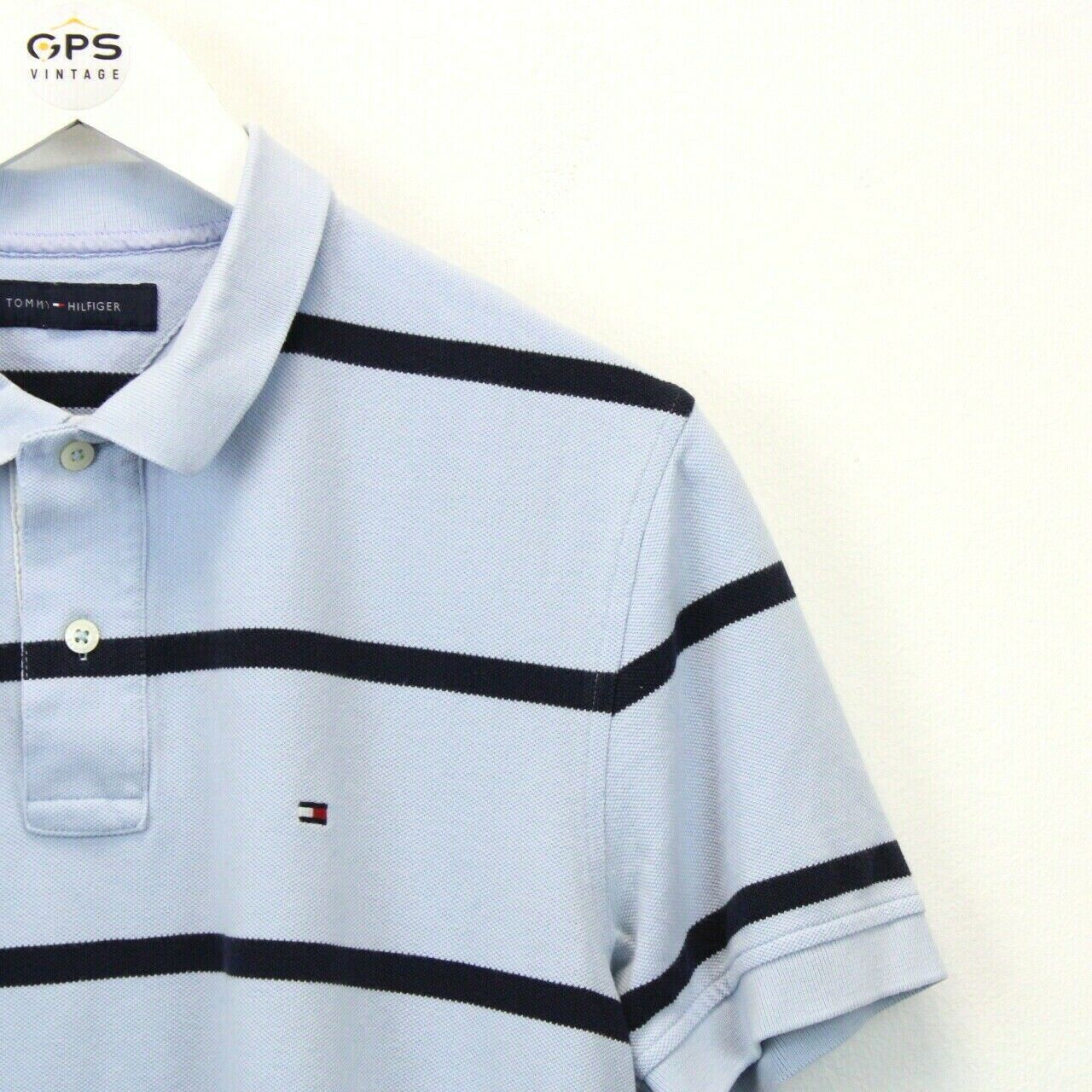TOMMY HILFIGER Polo Shirt Blue | Medium