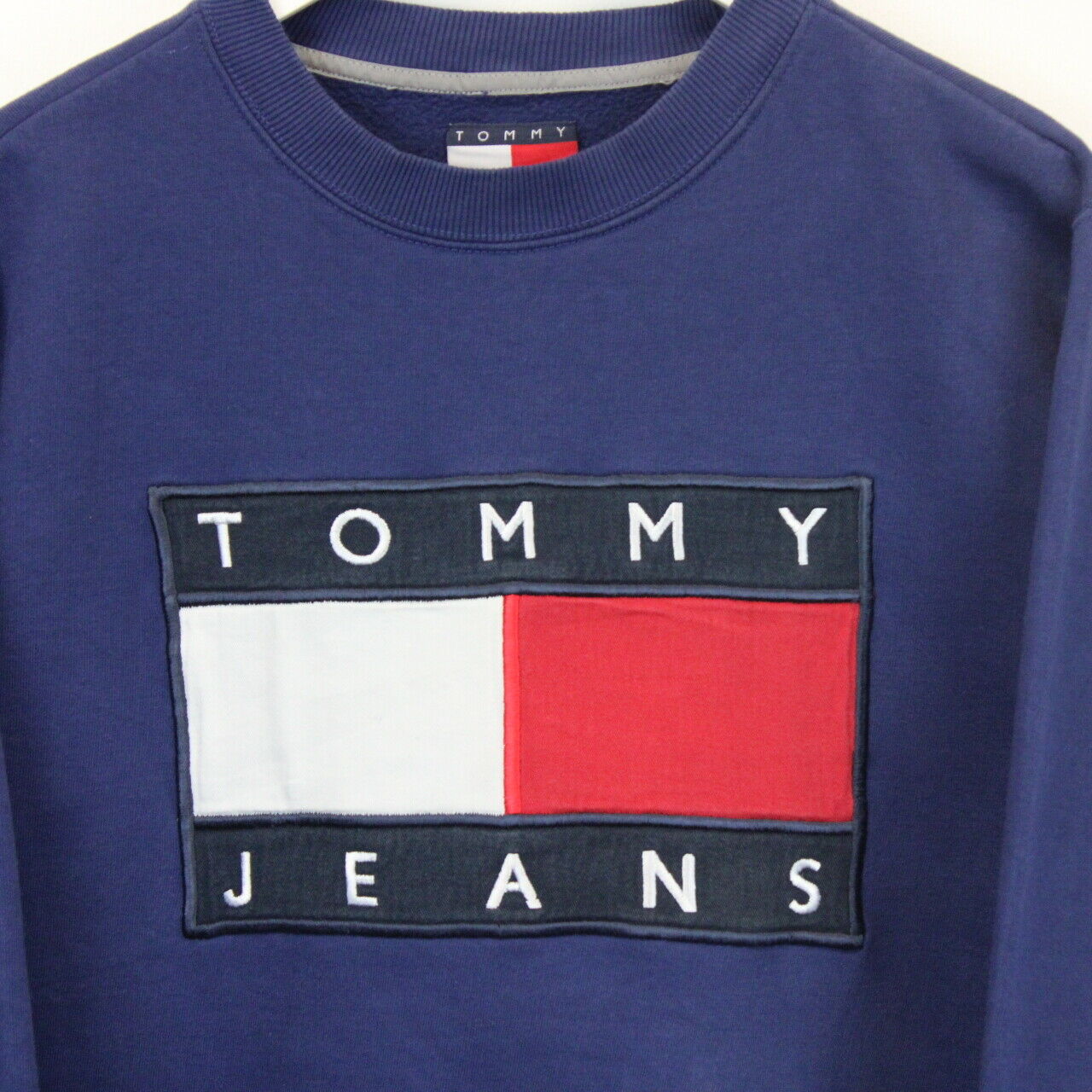 TOMMY HILFIGER 90s Sweatshirt Navy Blue | Medium