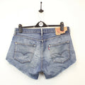 Womens LEVIS 501 Shorts Mid Blue | W36