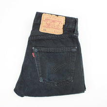 Load image into Gallery viewer, Womens LEVIS 501 Jeans Black | W26 L32
