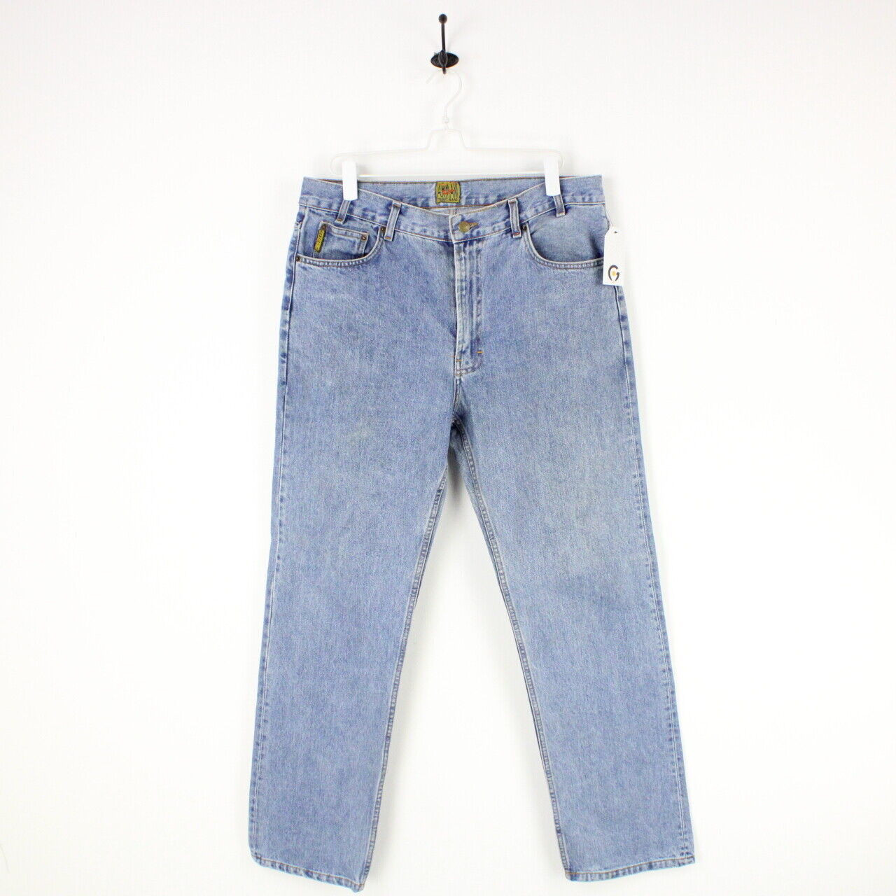 Mens ARMANI 90s True Blue Jeans Light Blue | W36 L32