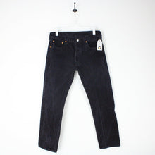 Load image into Gallery viewer, Mens LEVIS 501 Jeans Black Charcoal | W33 L32
