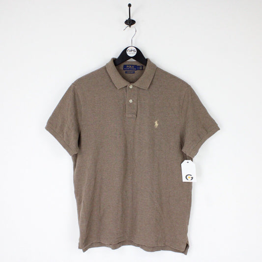 Mens RALPH LAUREN Polo Shirt Brown | Large