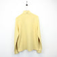 RALPH LAUREN 90s 1/4 Zip Sweatshirt Yellow | Medium