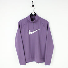 Load image into Gallery viewer, Womens NIKE 1/4 Zip Sweatshirt Purple | Large
