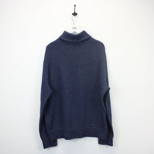 RALPH LAUREN Knit Sweatshirt Navy Blue | XL